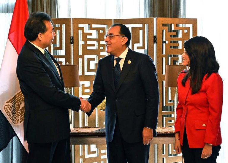 جانب من مراسم توقيع مذكرة التفاهم بين مصر والصين