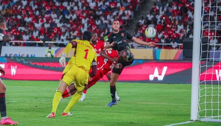 من مباراة الأهلي وسيمبا