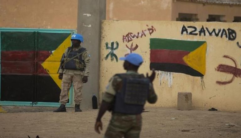 عناصر من قوات حفظ السلام التابعة للأمم المتحدة في دولة مالي
