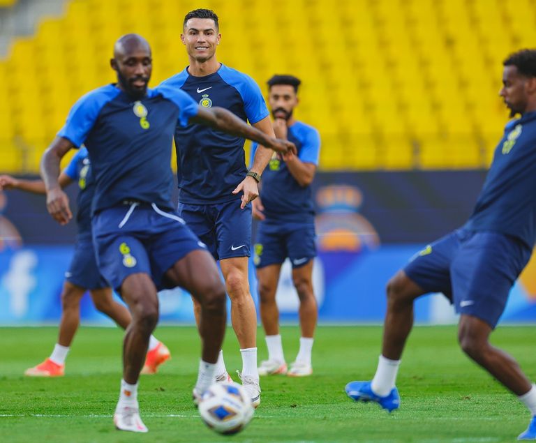 تدريبات النصر استعدادا للدحيل النصر والدحيل