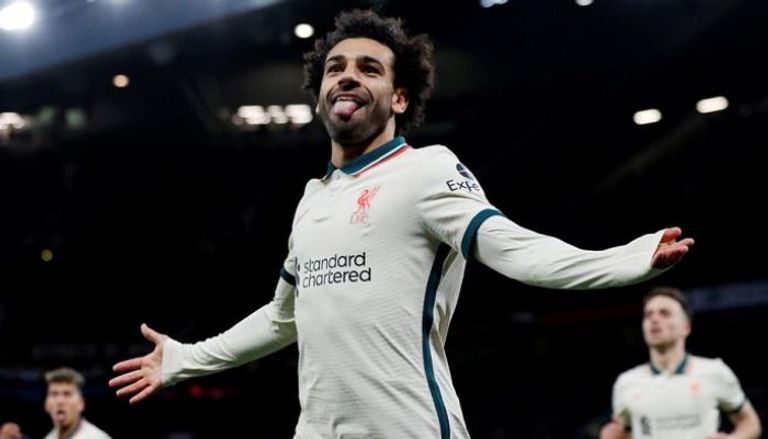 محمد صلاح في مباراة مانشستر يونايتد وليفربول