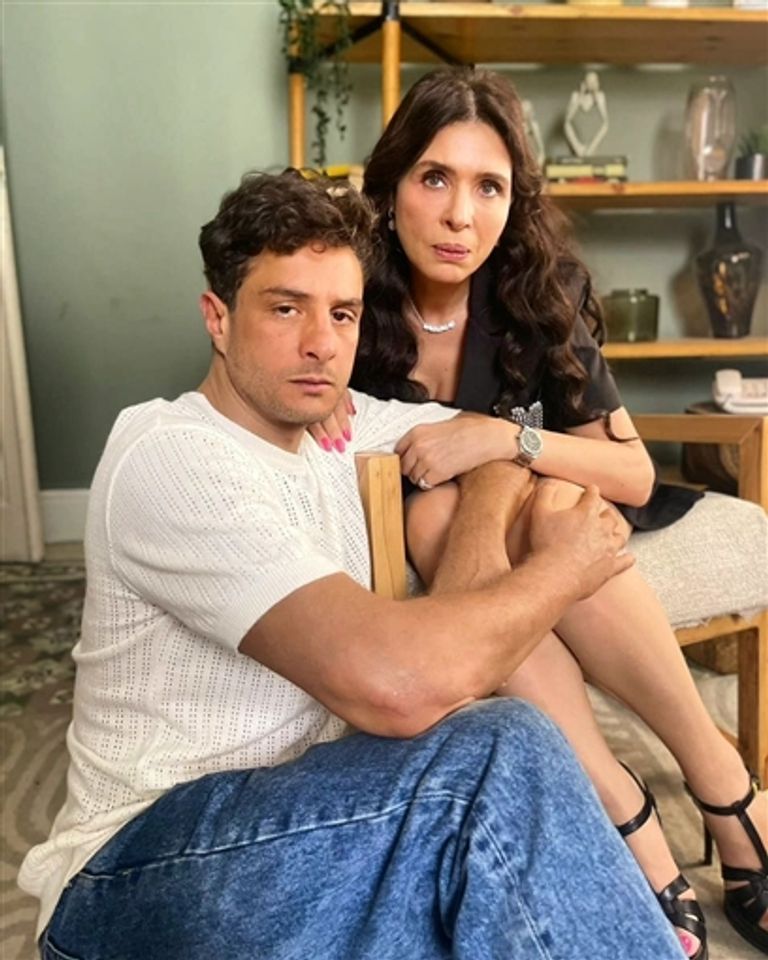 أحمد الفيشاوي ودينا 