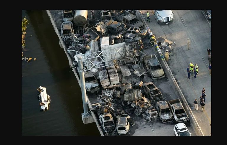 جانب من الحادث المأساوي