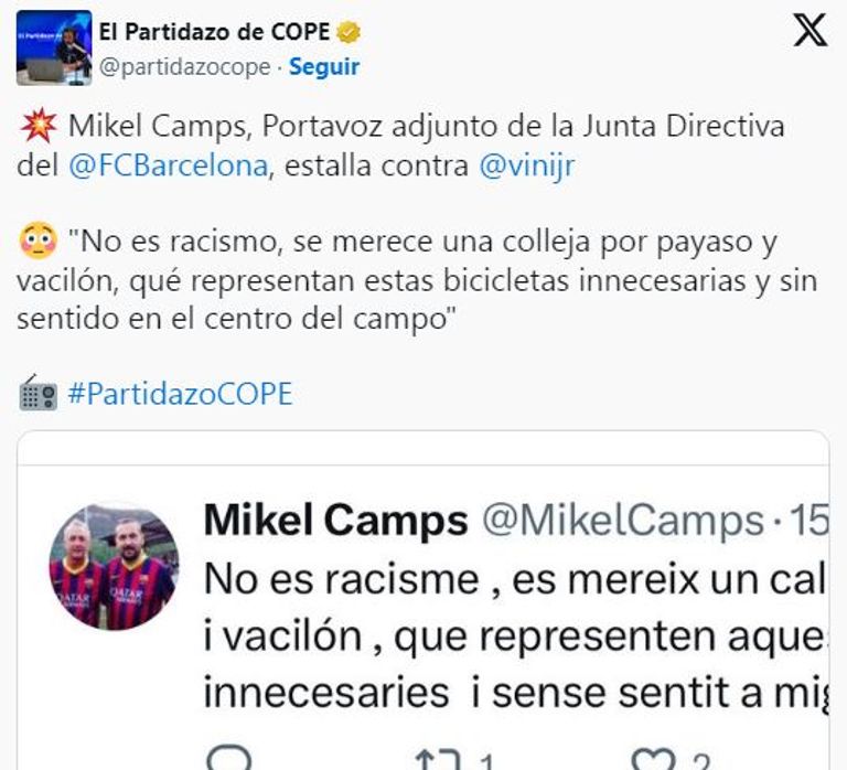 تغريدة مسؤول برشلونة