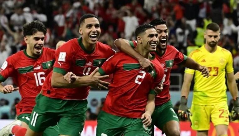 منتخب المغرب كريستيانو رونالدو لاعب منتخب البرتغال