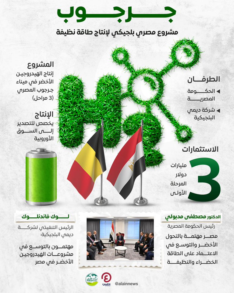 «جرجوب».. مشروع مصري يوفر كهرباء نظيفة لأوروبا 