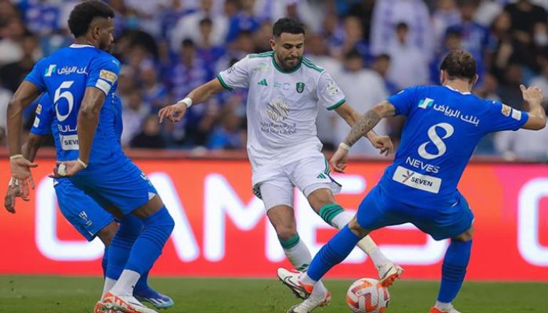 من مباراة الهلال والأهلي