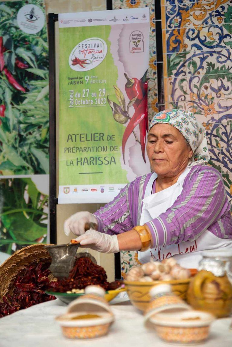 جانب من مهرجان الهريسة بـ"دار نابل" بمحافظة نابل