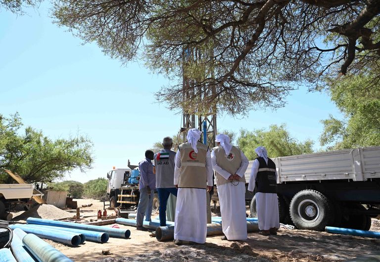 تدشين بئر جوفية في أم جرس