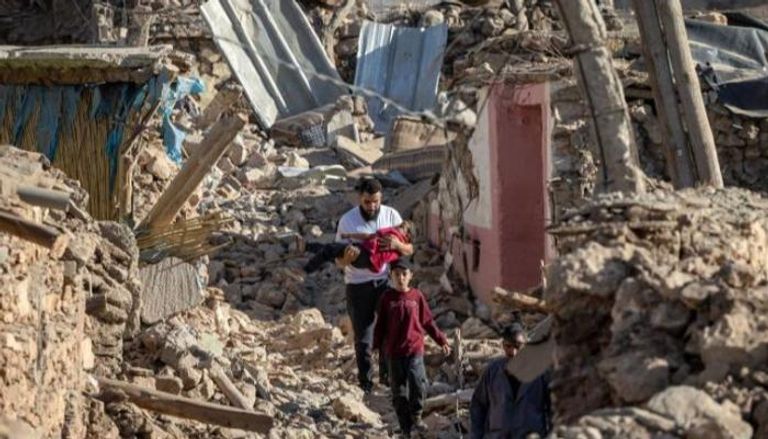 آثار زلزال الحوز في المغرب - أرشيفية
