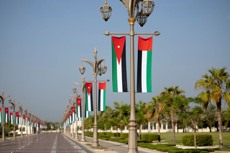 الشيخ محمد بن زايد آل نهيان يستقبل العاهل الأردني الملك عبدالله الثاني