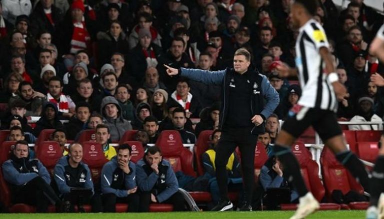 إيدي هاو مدرب نيوكاسل في لقاء أرسنال  مباراة نيوكاسل على مانشستر يونايتد