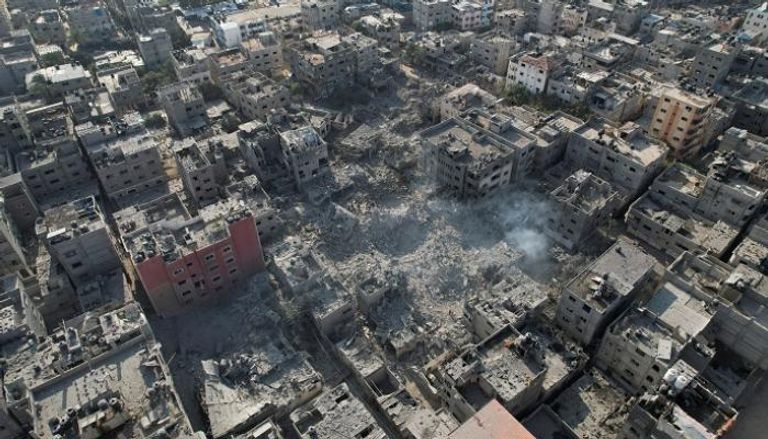 دمار بغزة جراء الغارات الإسرائيلية - رويترز