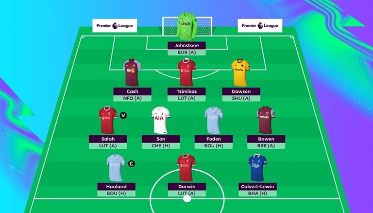 تشكيل الفانتازي محمد صلاح بقميص ليفربول