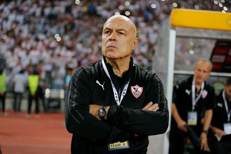 كريستيان جروس مدرب الزمالك المصري السابق خوان كارلوس أوسوريو مدرب الزمالك