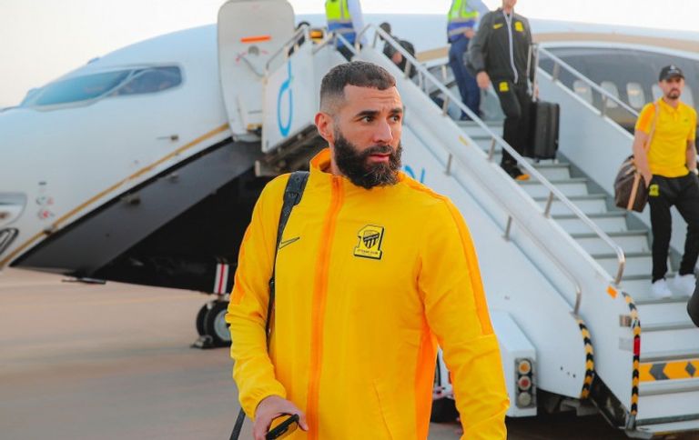 كريم بنزيما في أربيل كريم بنزيما مهاجم الاتحاد السعودي