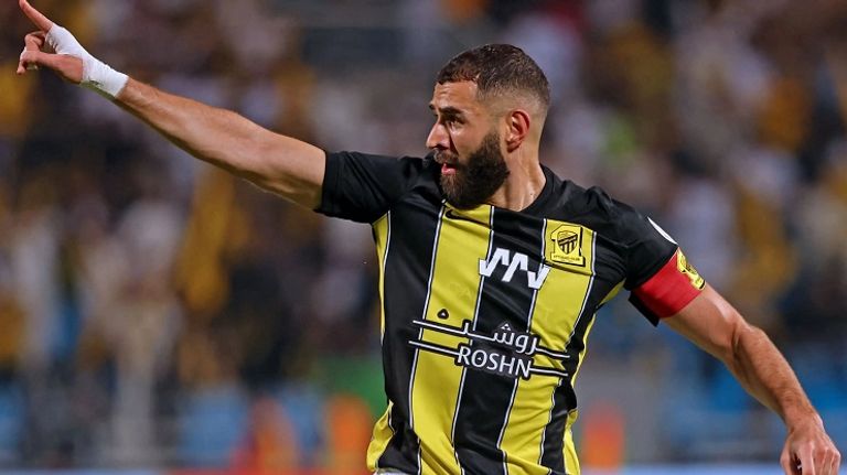 كريم بنزيما في الاتحاد كريم بنزيما مهاجم الاتحاد السعودي