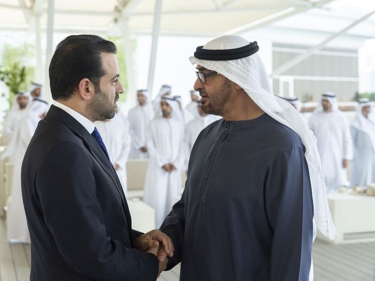 الشيخ محمد بن زايد آل نهيان يستقبل المشاركين في"القمة العالمية لقادة الأديان من أجل المناخ"_ وام