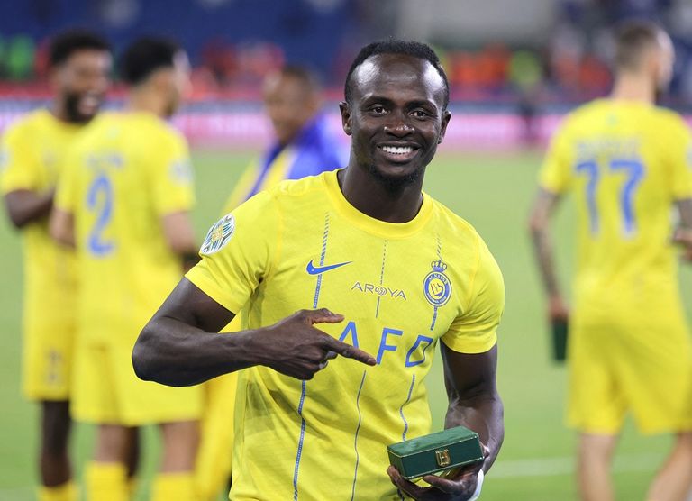 ساديو ماني بقميص النصر السعودي ساديو ماني وكيليان مبابي