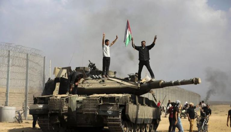 عناصر تابعة لحركة حماس خلال هجوم 7 أكتوبر