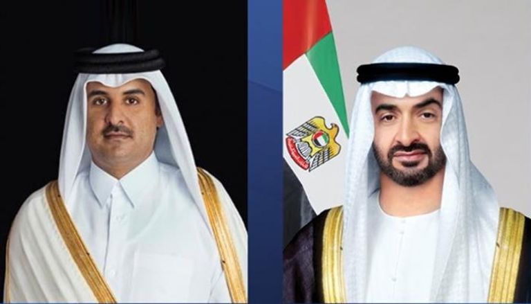 الشيخ محمد بن زايد آل نهيان رئيس دولة الإمارات وأمير دولة قطر