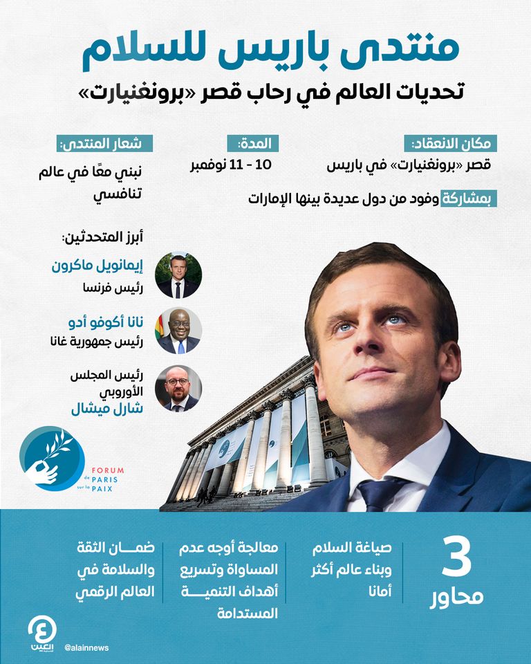 شعار النسخة السادسة لمنتدى باريس للسلام