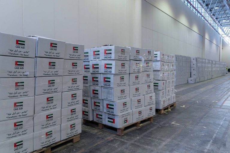 جسر جوي إماراتي إنساني لدعم غزة