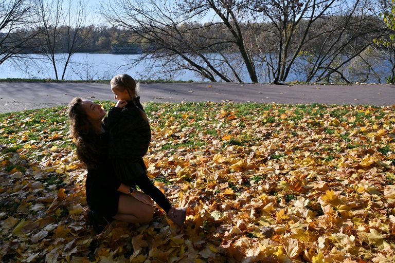 الأوكرانية آنا لياشكو وابنتها ديانا