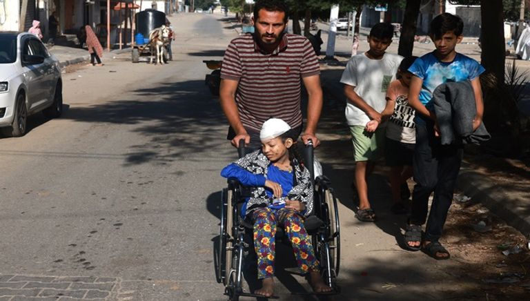 جرحى في أحد مستشفيات قطاع غزة
