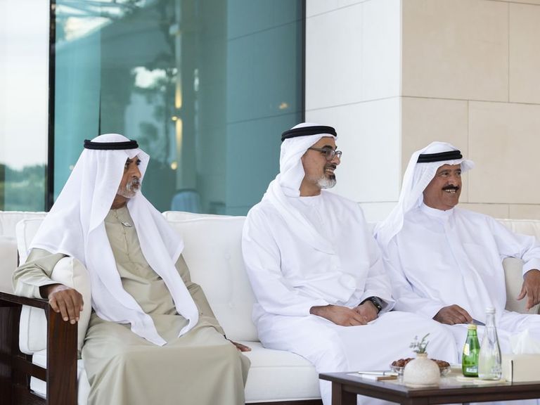 الشيخ محمد بن زايد آل نهيان رئيس دولة الإمارات والرئيس الأوغندي