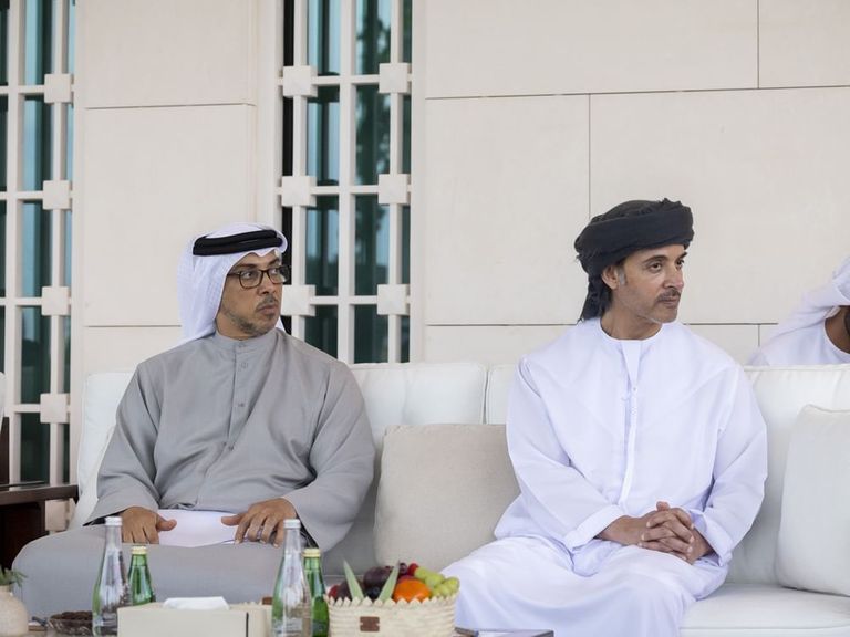 الشيخ محمد بن زايد آل نهيان رئيس دولة الإمارات والرئيس الأوغندي