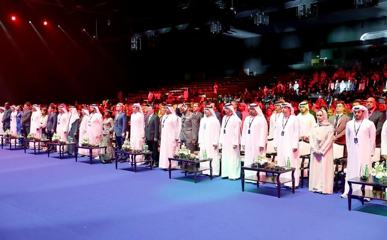 جانب من فعاليات الكونغرس العالمي للإعلام في أبوظبي