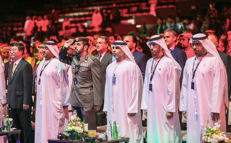 جانب من فعاليات الكونغرس العالمي للإعلام في أبوظبي