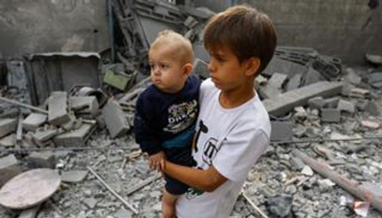 أطفال في قطاع غزة