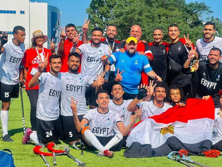 منتخب مصر لكرة القدم للساق واحدة