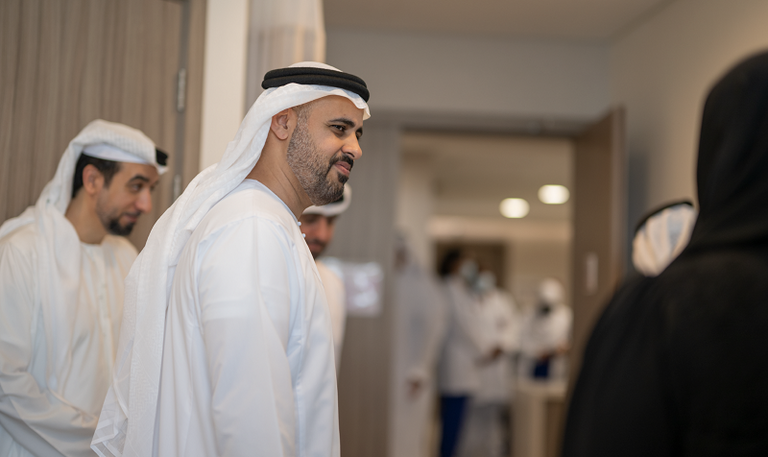 جانب من زيارة الشيخ ذياب بن محمد بن زايد آل نهيان