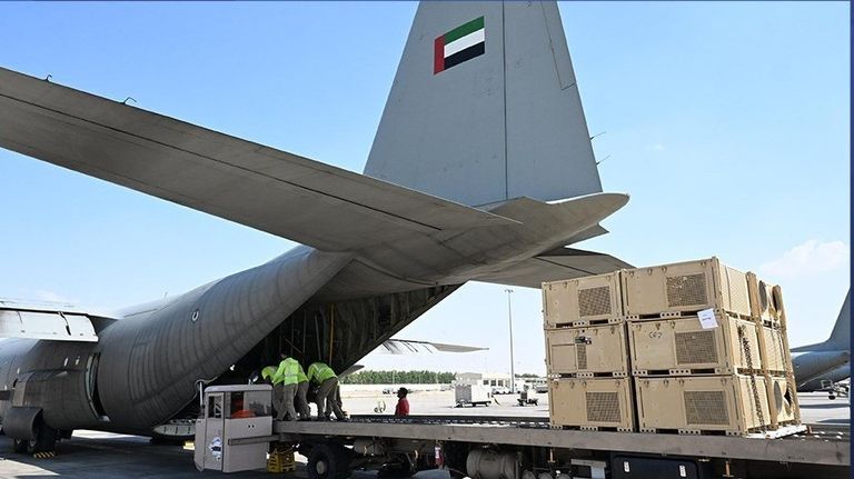 استقبال أطفال غزة في مطار أبوظبي - أرشيفية