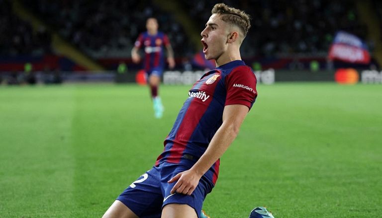 فيرمين لوبيز غافي بقميص برشلونة