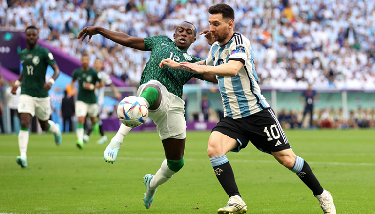 الأرجنتين والسعودية ليونيل ميسي ضد السعودية
