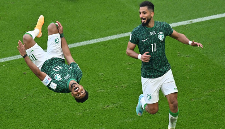 فرحة السعودية ليونيل ميسي ضد السعودية