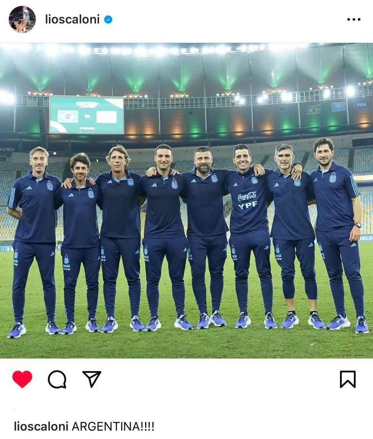 سكالوني في ملعب ماراكانا ليونيل سكالوني مدرب منتخب الأرجنتين