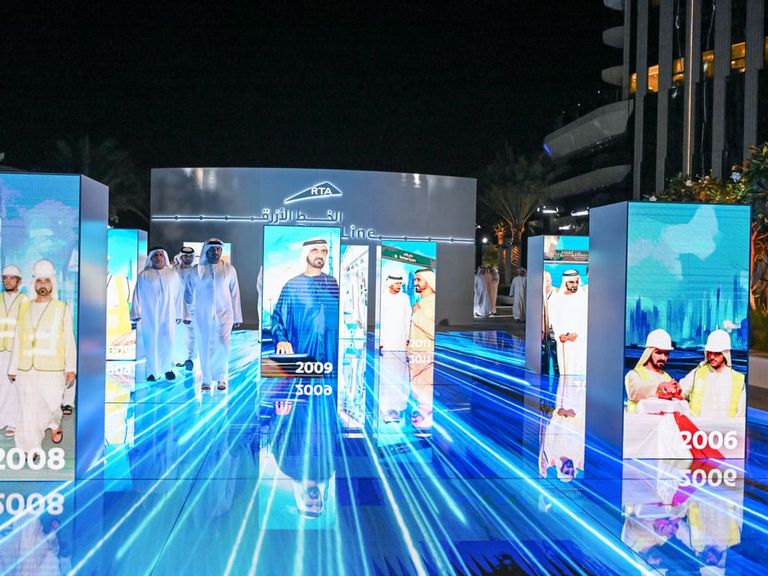 مسار الخط الأزرق لمترو دبي المسار الأزرق لمترو دبي.. مشروع ضخم يدعم تطلعات المستقبل