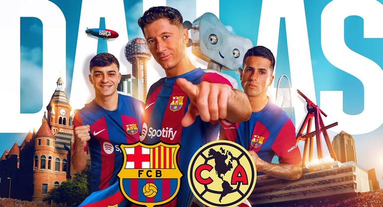 برشلونة وكلوب أمريكا برشلونة الإسباني