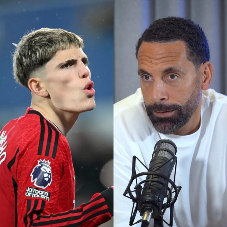 ريو فرديناند وغارناتشو ليونيل ميسي وأليخاندرو غارناتشو