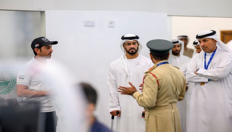 زايد بن حمدان بن زايد يتفقد موقع مؤتمر COP28