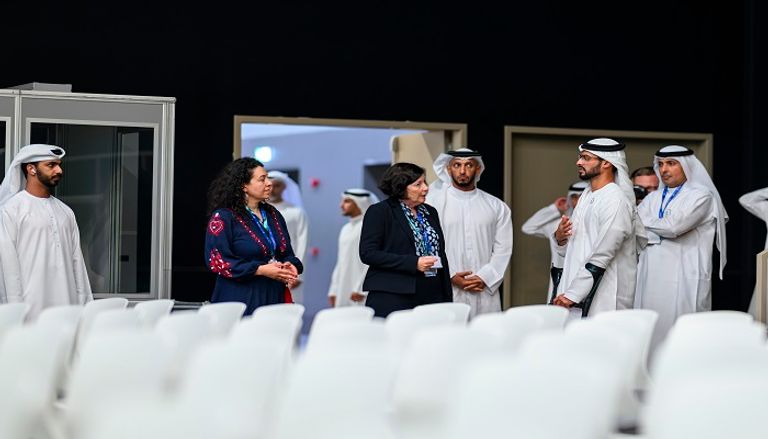 زايد بن حمدان بن زايد يتفقد موقع مؤتمر COP28