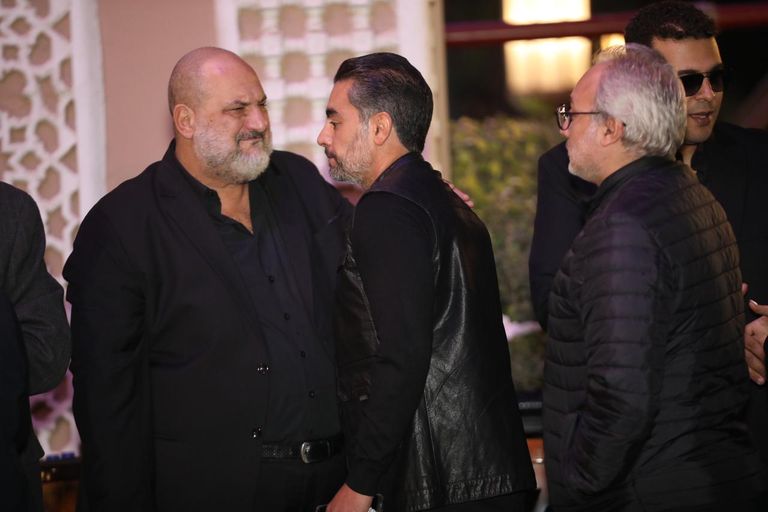 خالد الصاوي في العزاء