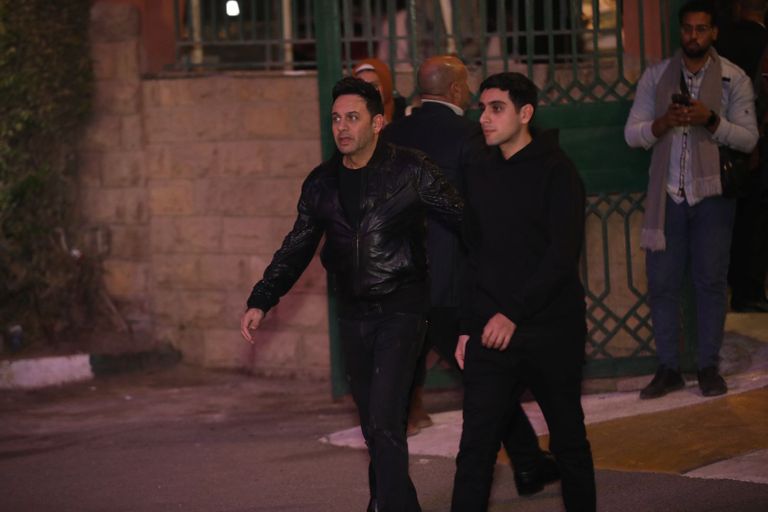 خالد الصاوي في العزاء