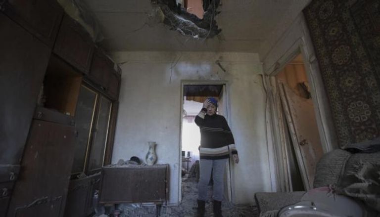 منزل دمرته الحرب شرق أوكرانيا