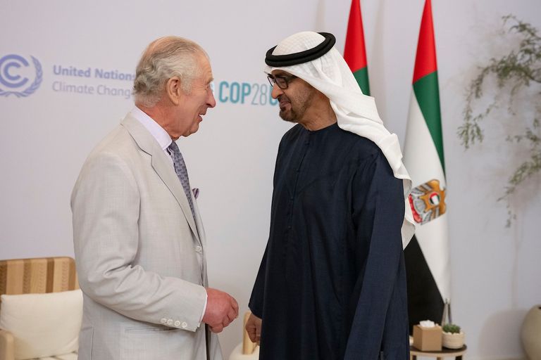 الشيخ محمد بن زايد آل نهيان والملك تشارلز الثالث